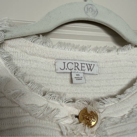 J.Crew Emilie Sweater Lady Jacket in Textured Cotton Blend - Picture 4 of 8
